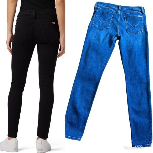 Revolve Hudson Jeans Natalie Super Ankle Skinny size 30 Medium dark Wash - Picture 3 of 11